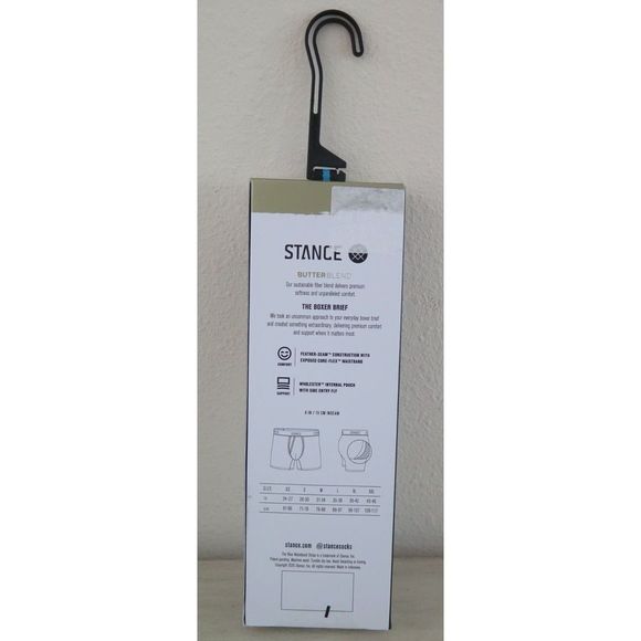 Stance The Boxer Brief Men's Sz XL (39-42) Gray Butter Blend Max Support Boxers - Picture 2 of 5